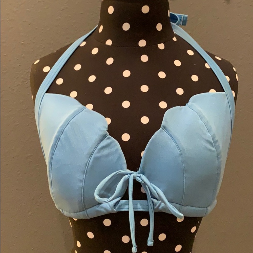 Blue Mermaid Bikini Top